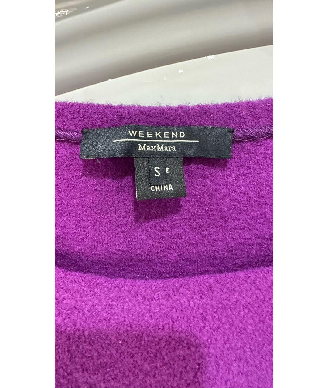 WEEKEND MAX MARA Фуксия шерстяной джемпер / свитер, фото 3