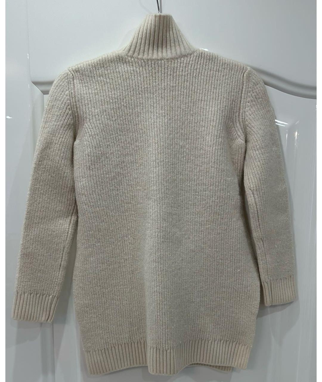 ERMANNO SCERVINO Бежевый шерстяной джемпер / свитер, фото 2