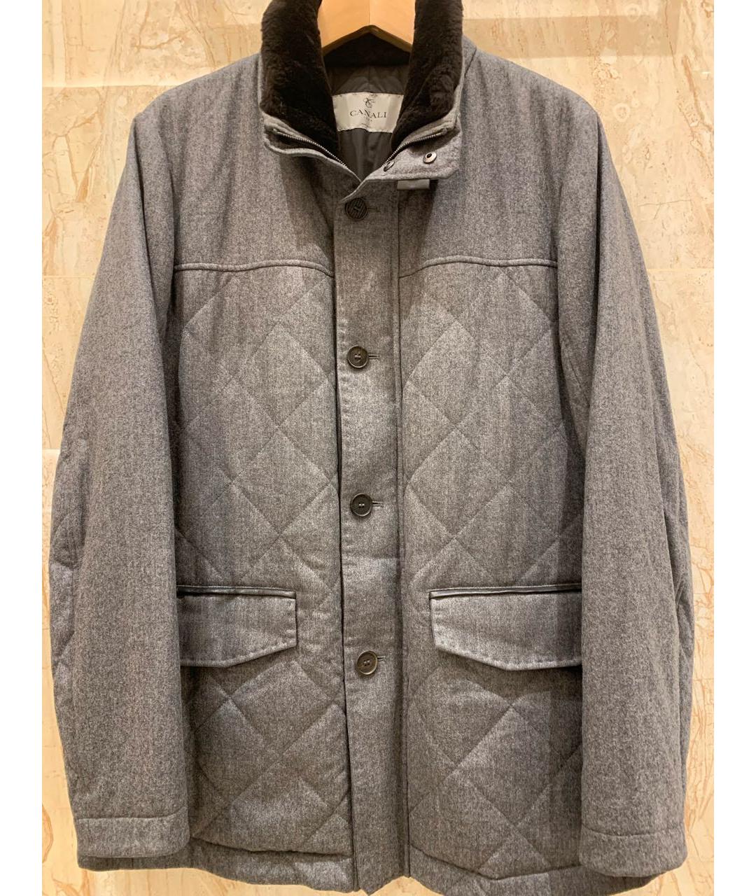 CANALI Серая кашемировая куртка, фото 9