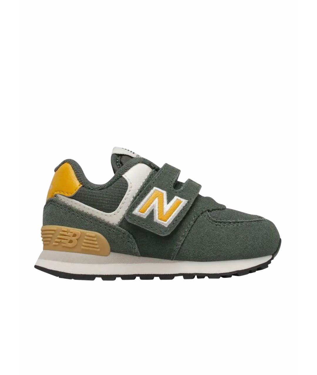 NEW BALANCE KIDS Хаки замшевые кеды, фото 1