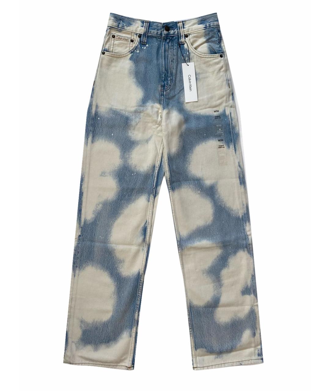 CALVIN KLEIN Мульти хлопковые прямые джинсы, фото 1
