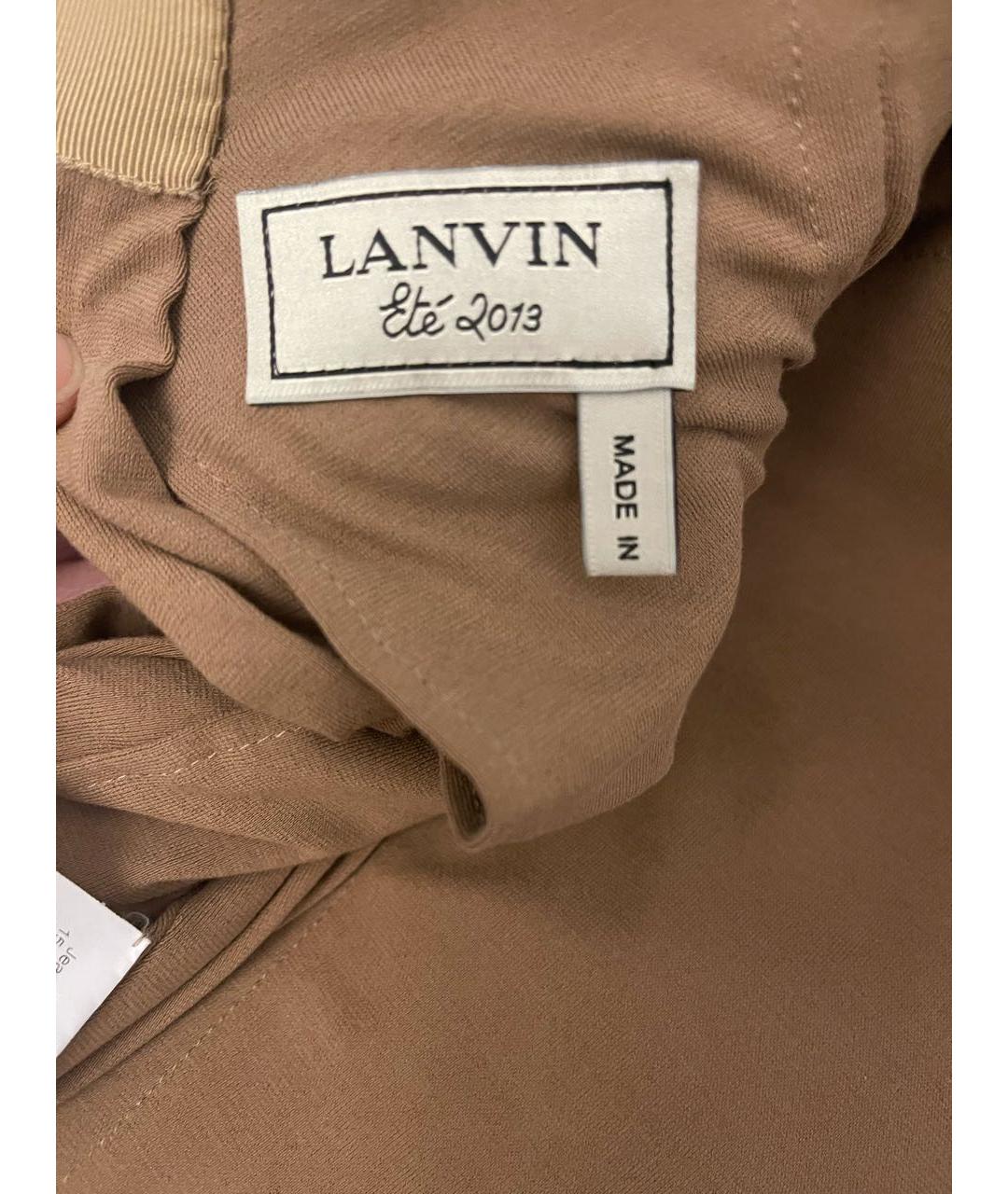 LANVIN Коричневое коктейльное платье, фото 3