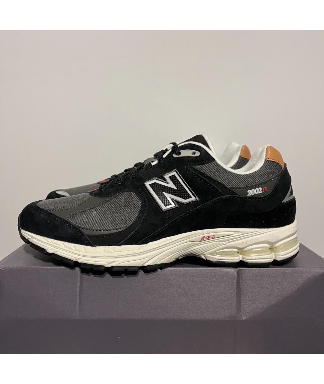 NEW BALANCE Черные замшевые низкие кроссовки / кеды, фото 2