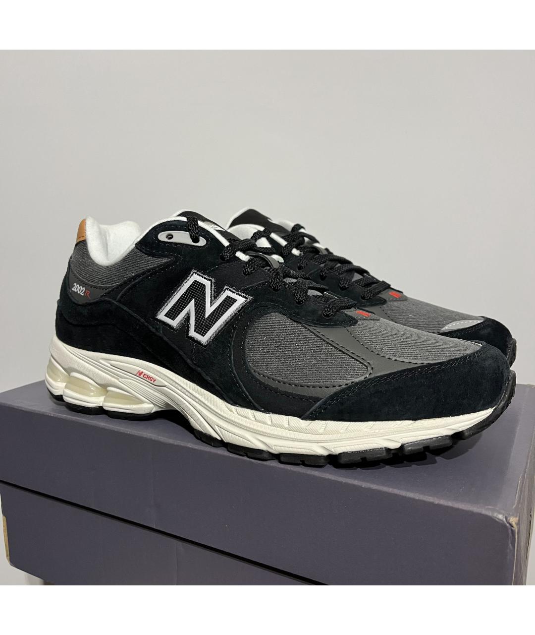 NEW BALANCE Черные замшевые низкие кроссовки / кеды, фото 3