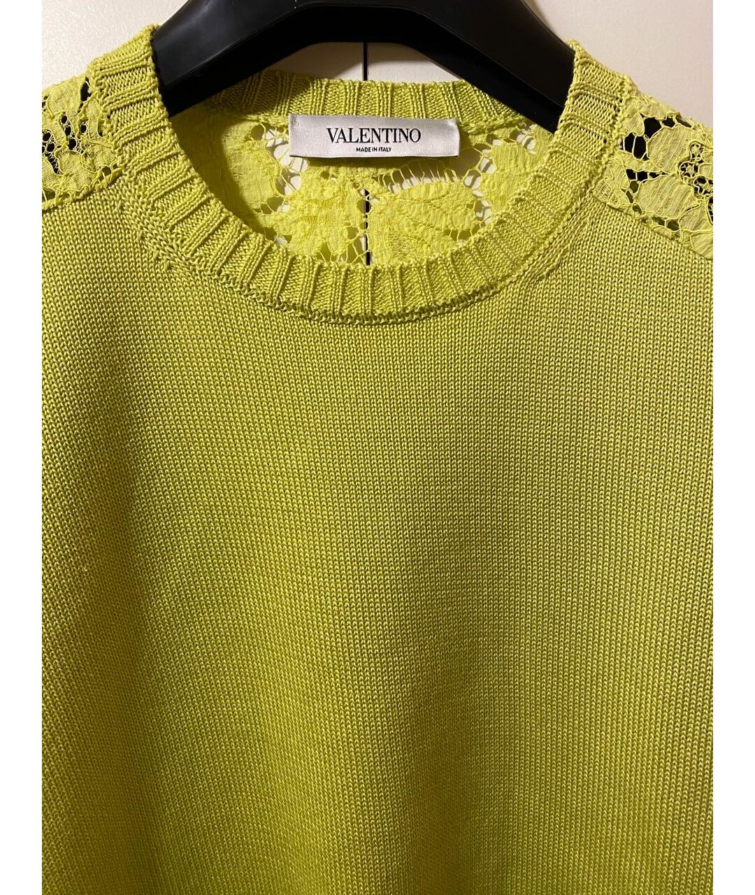 VALENTINO Желтый хлопковый джемпер / свитер, фото 3