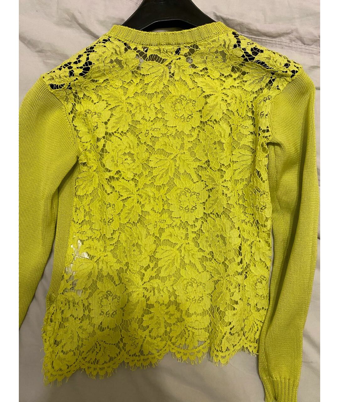 VALENTINO Желтый хлопковый джемпер / свитер, фото 7