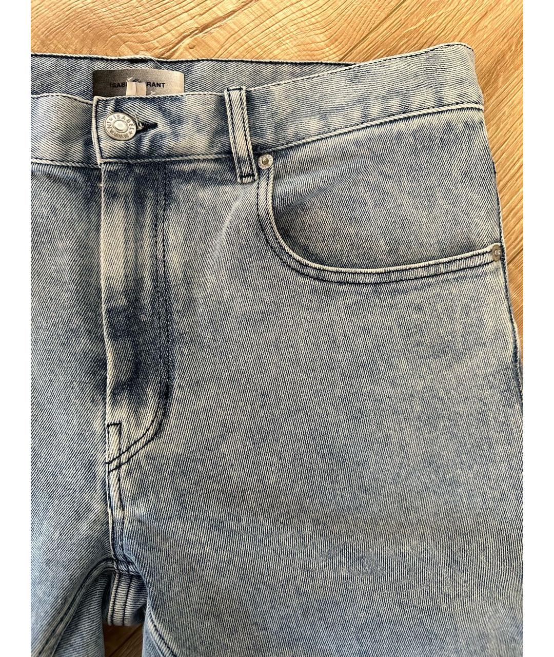 ISABEL MARANT Голубые хлопковые джинсы скинни, фото 4