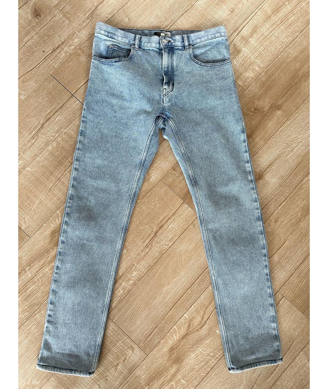 ISABEL MARANT Голубые хлопковые джинсы скинни, фото 6