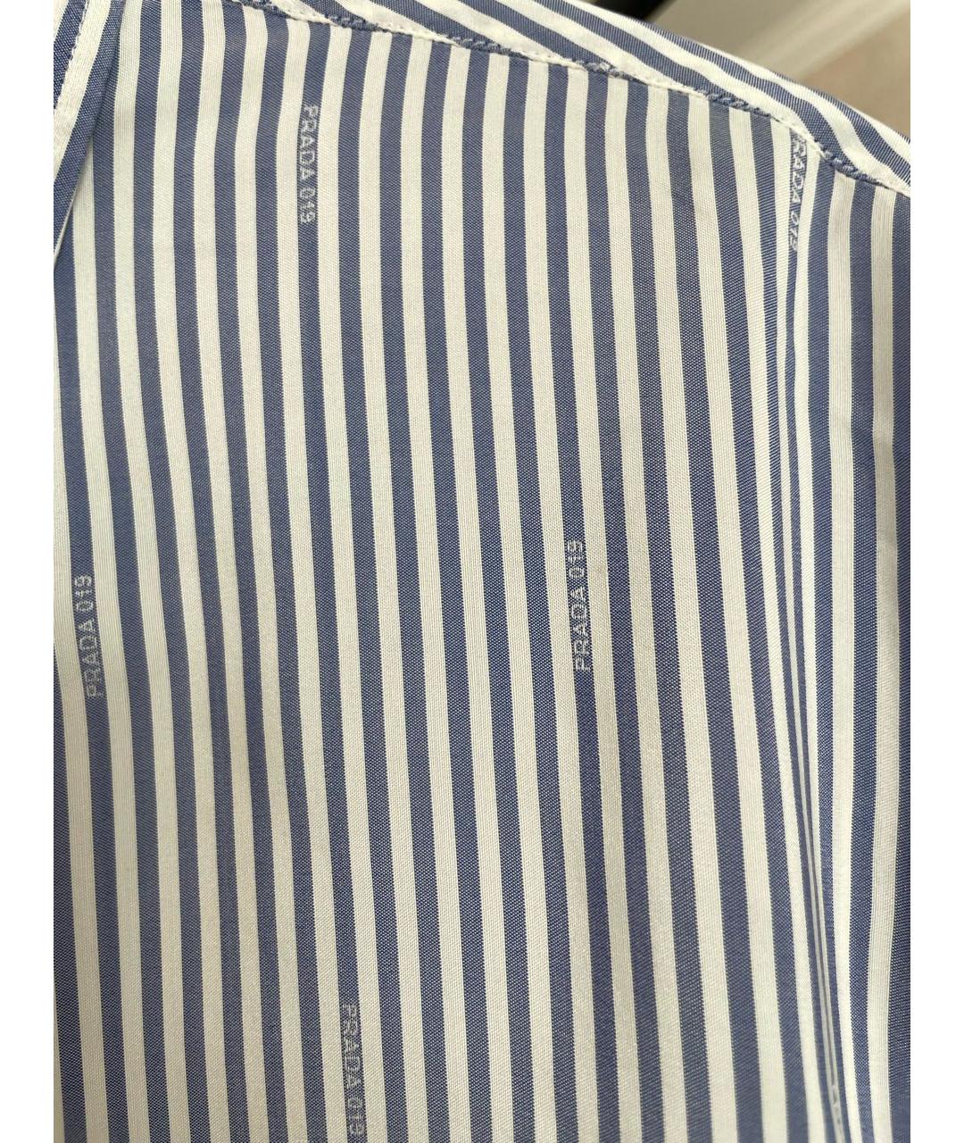 PRADA Голубая шелковая рубашка, фото 7
