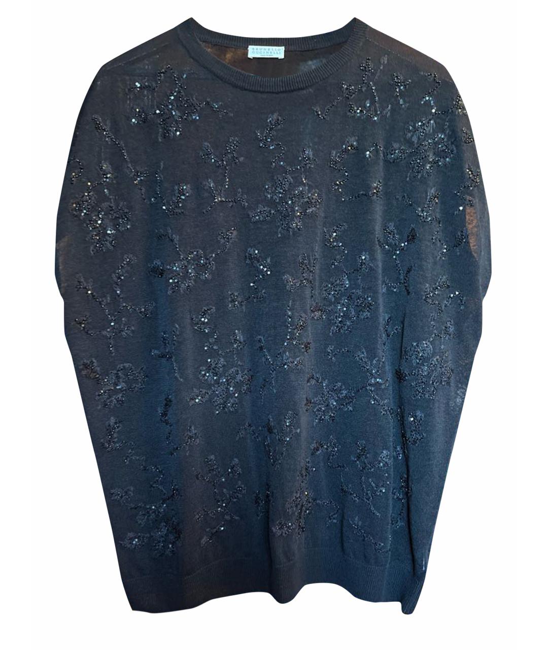 BRUNELLO CUCINELLI Черный полиамидовый джемпер / свитер, фото 1