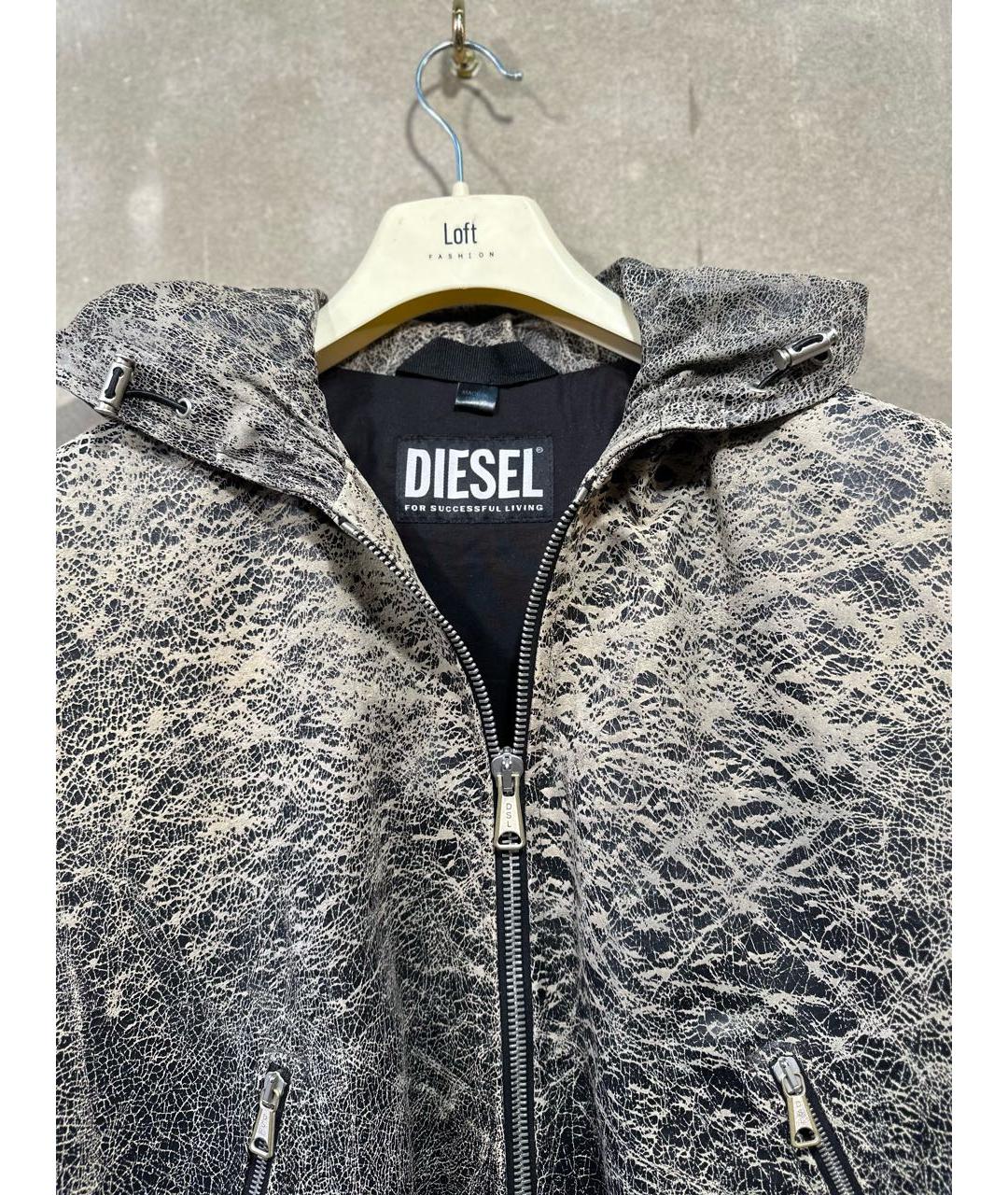 DIESEL Черная кожаная куртка, фото 7