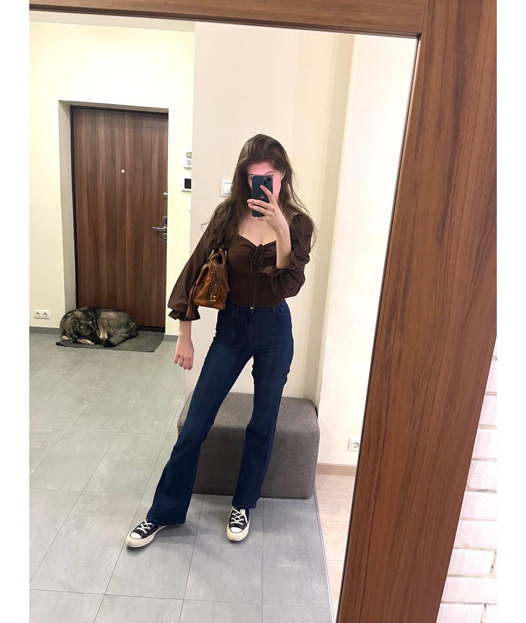 BARBARA BUI Коричневая кожаная сумка с короткими ручками, фото 8