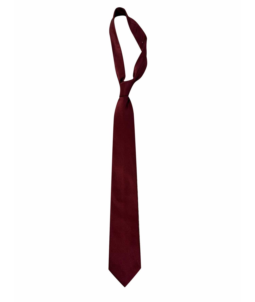CERRUTI 1881 Бордовый шелковый галстук, фото 1