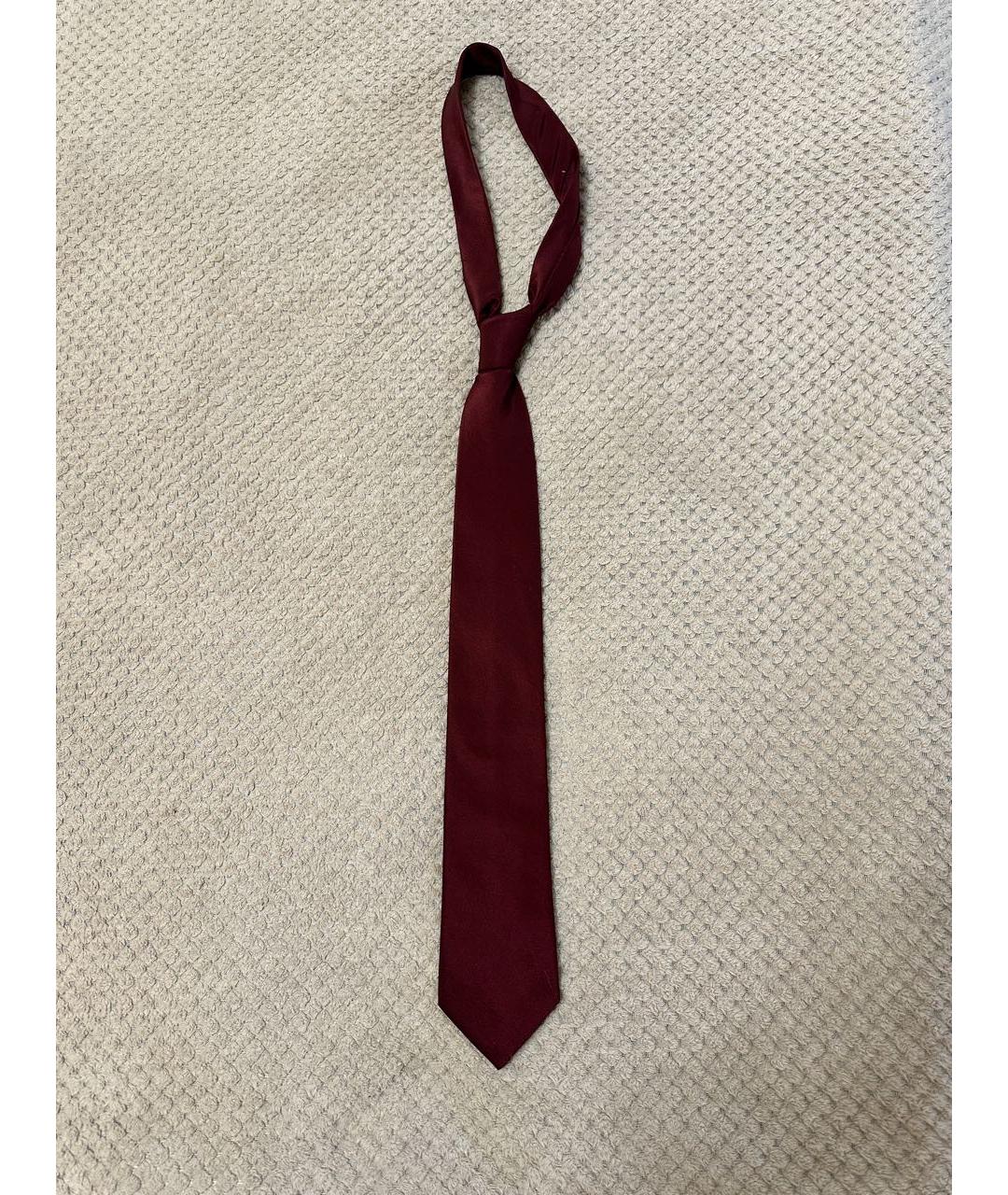CERRUTI 1881 Бордовый шелковый галстук, фото 6