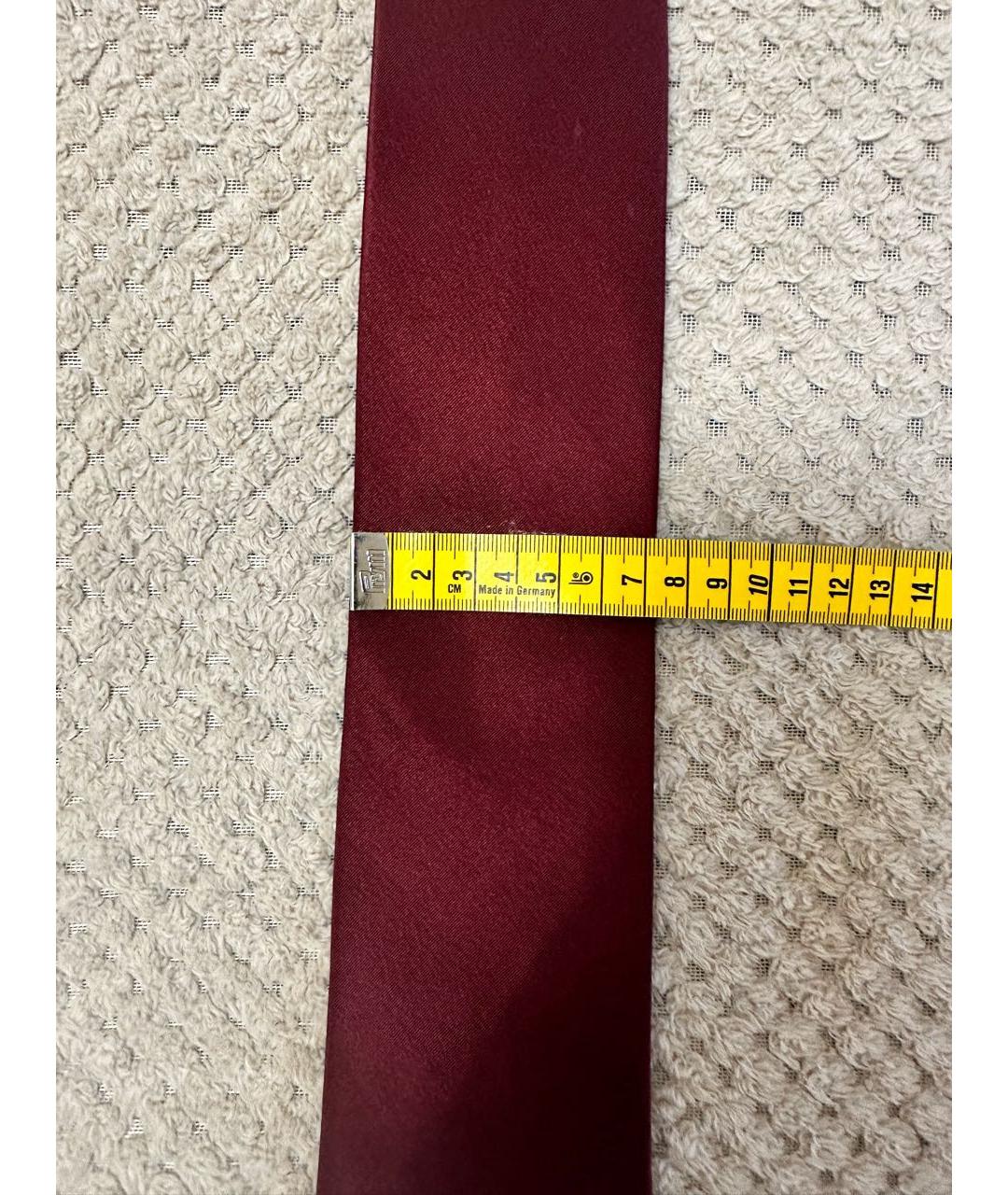 CERRUTI 1881 Бордовый шелковый галстук, фото 3