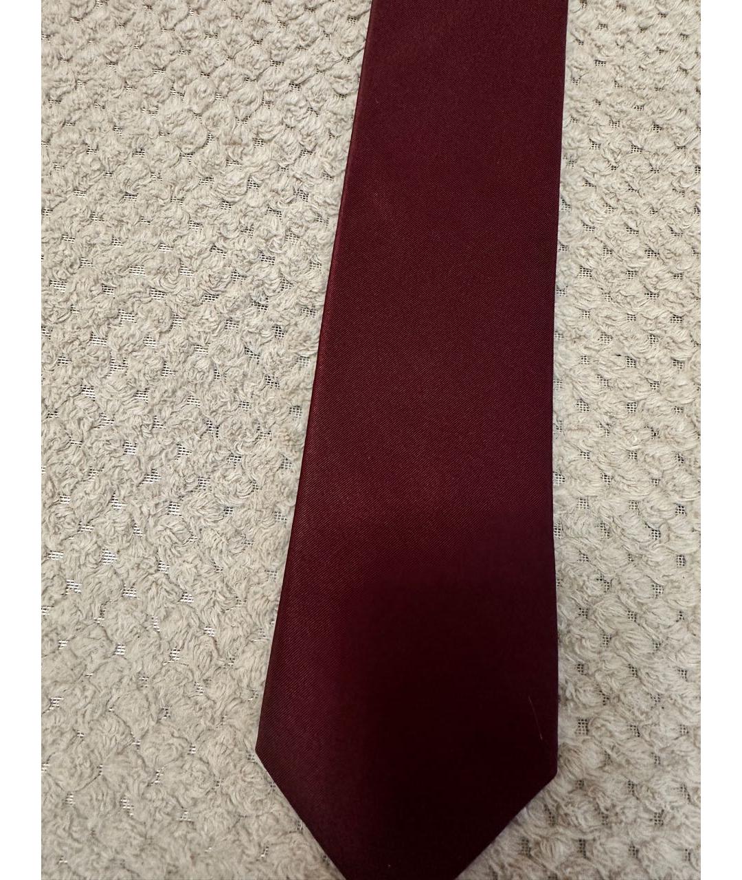 CERRUTI 1881 Бордовый шелковый галстук, фото 2