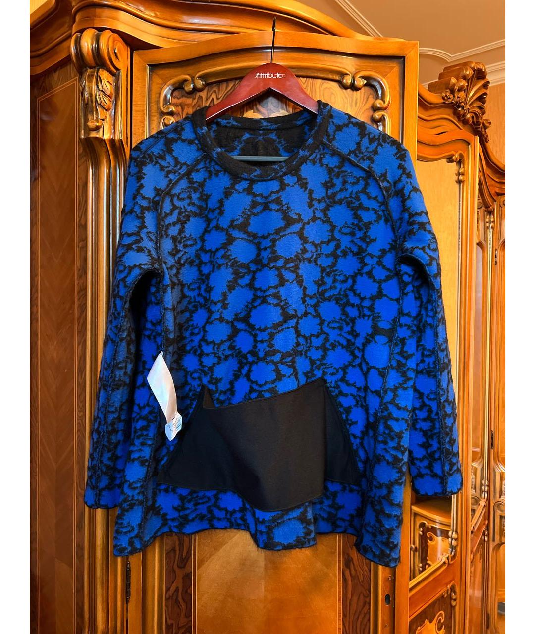 LOUIS VUITTON PRE-OWNED Синий шерстяной джемпер / свитер, фото 5