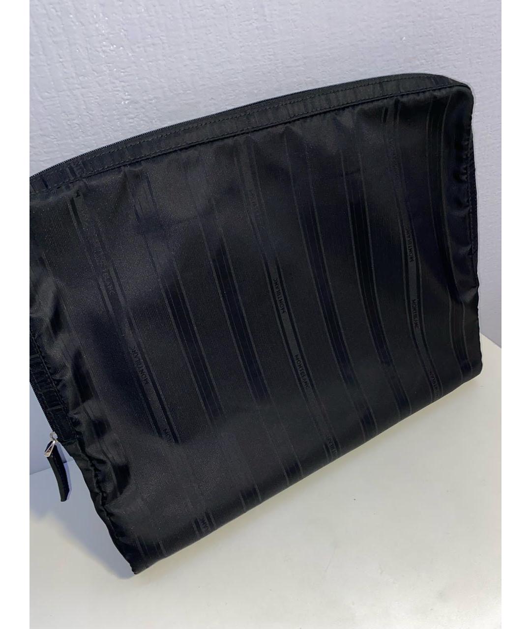 MONTBLANC Темно-синий кожаный портфель, фото 5