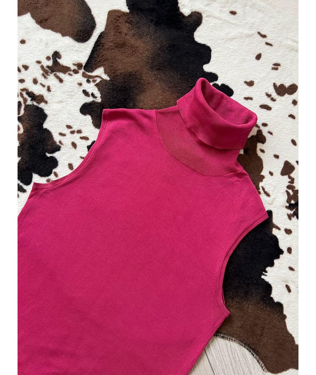 HUGO BOSS Розовая шелковая водолазка, фото 2
