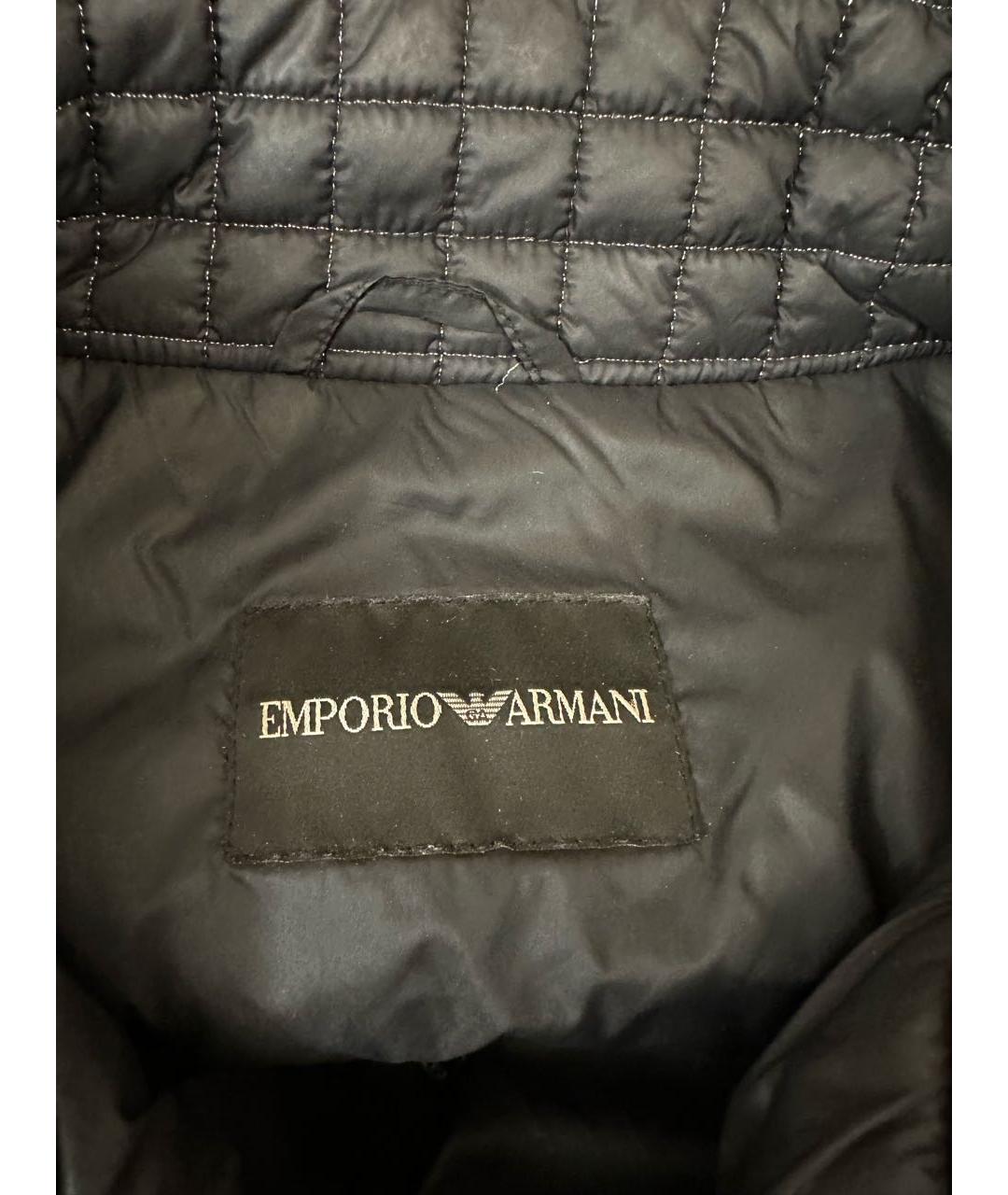 EMPORIO ARMANI Черный жилет, фото 3