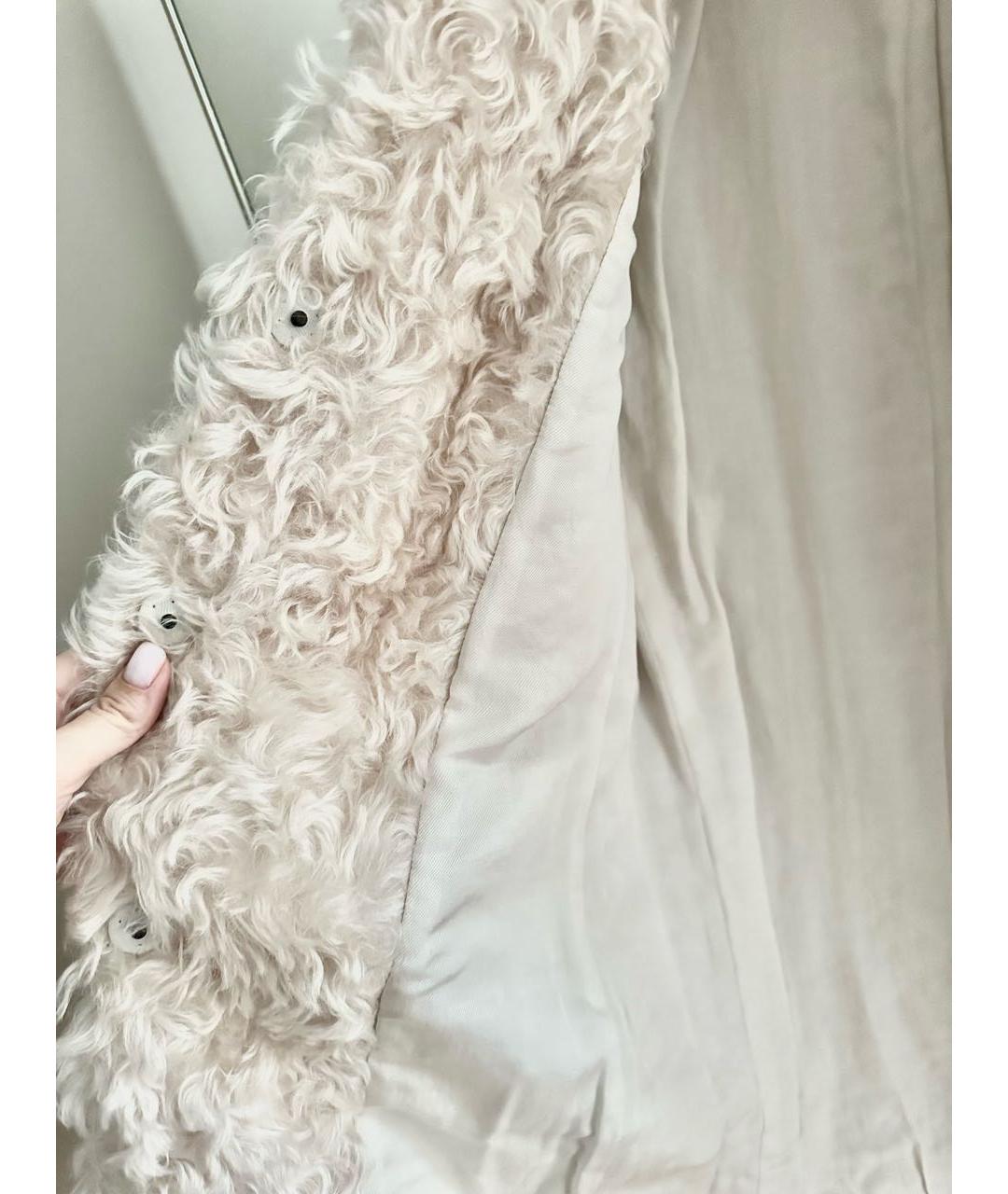 STELLA MCCARTNEY Белая шерстяная шуба, фото 6