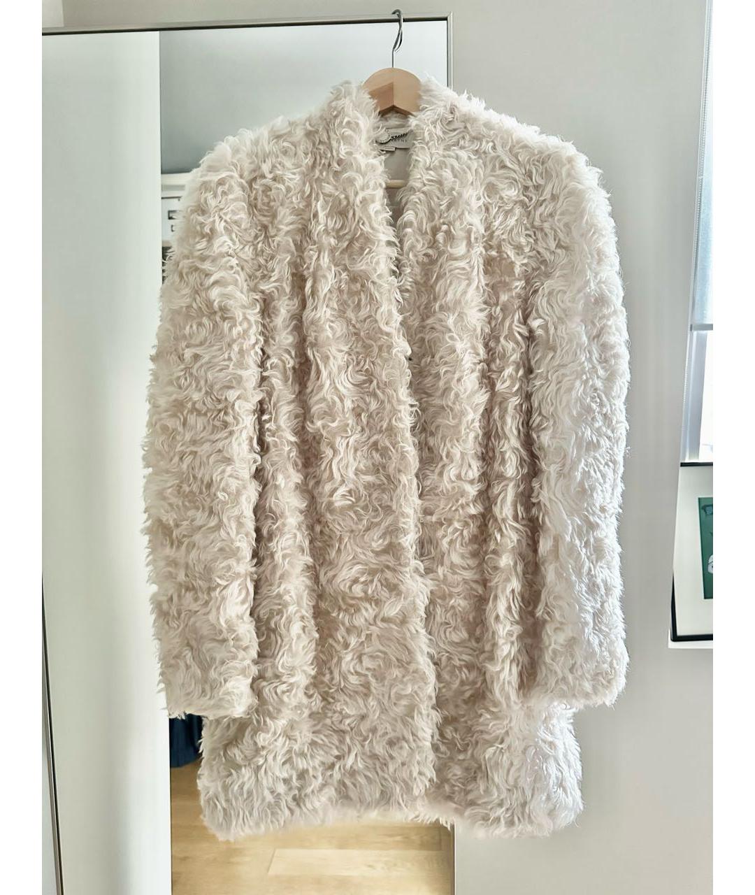 STELLA MCCARTNEY Белая шерстяная шуба, фото 2