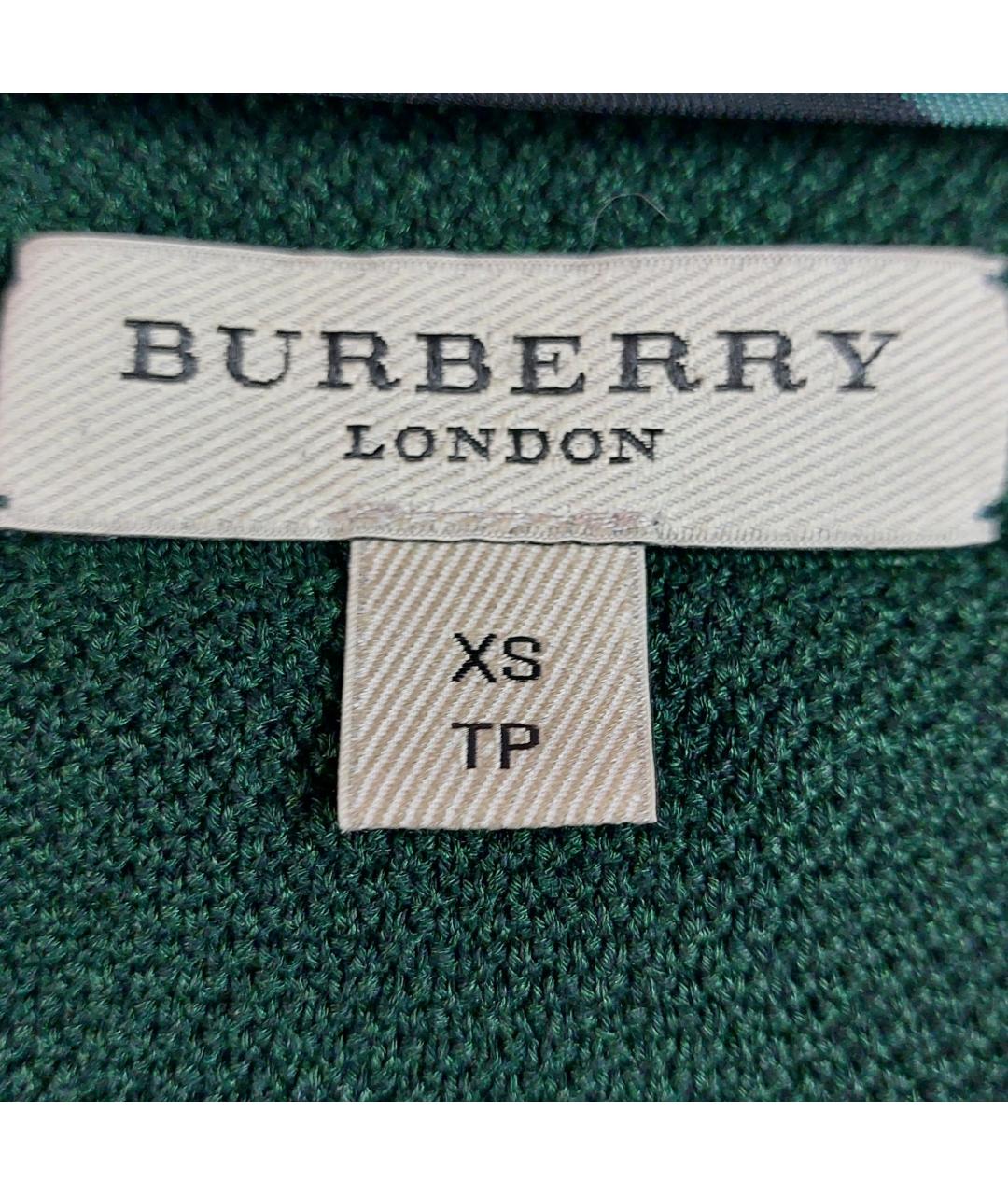BURBERRY Зеленый шелковый джемпер / свитер, фото 3