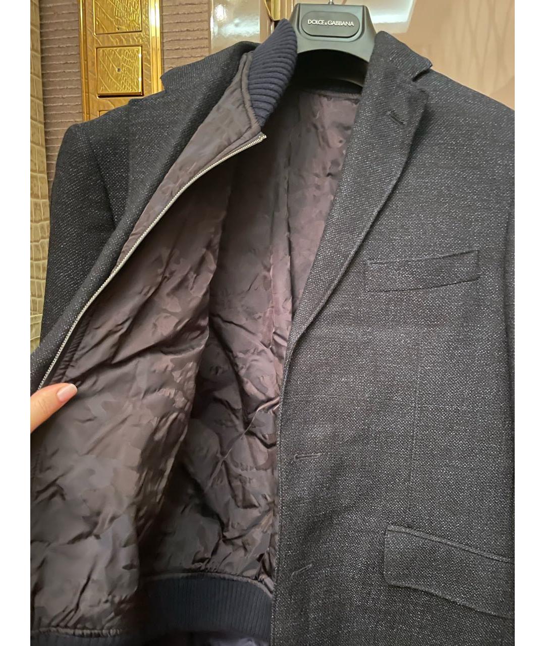 CORNELIANI Серый шерстяной пиджак, фото 5