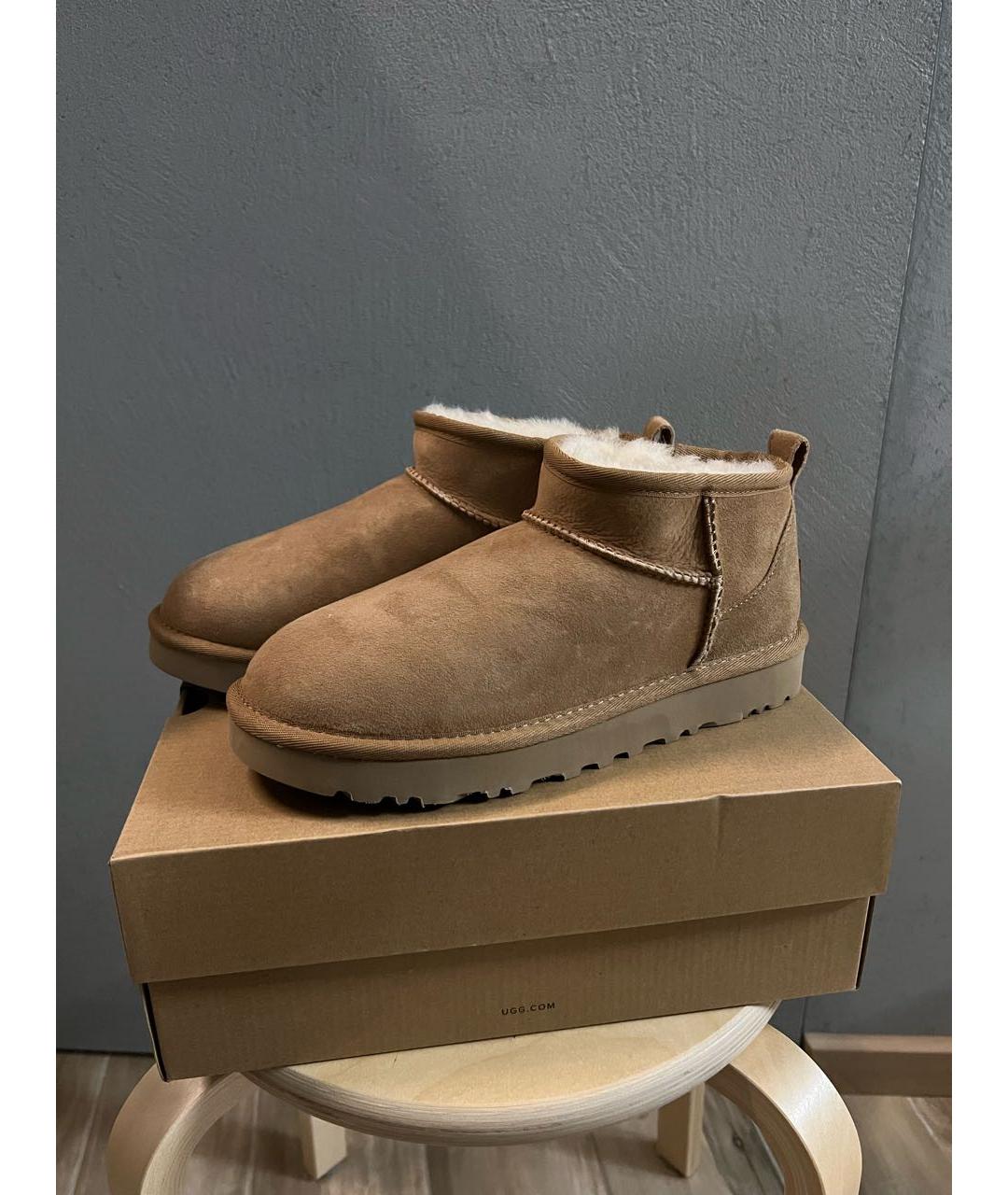 UGG AUSTRALIA Коричневые полусапоги, фото 7