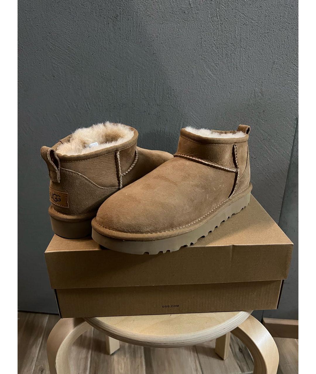 UGG AUSTRALIA Коричневые полусапоги, фото 2