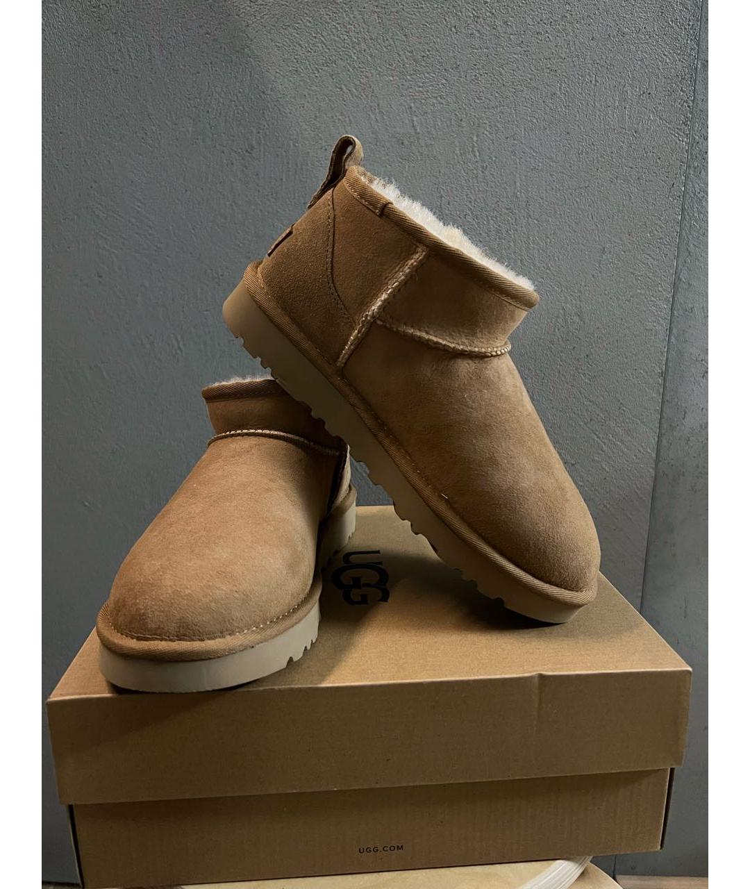 UGG AUSTRALIA Коричневые полусапоги, фото 3