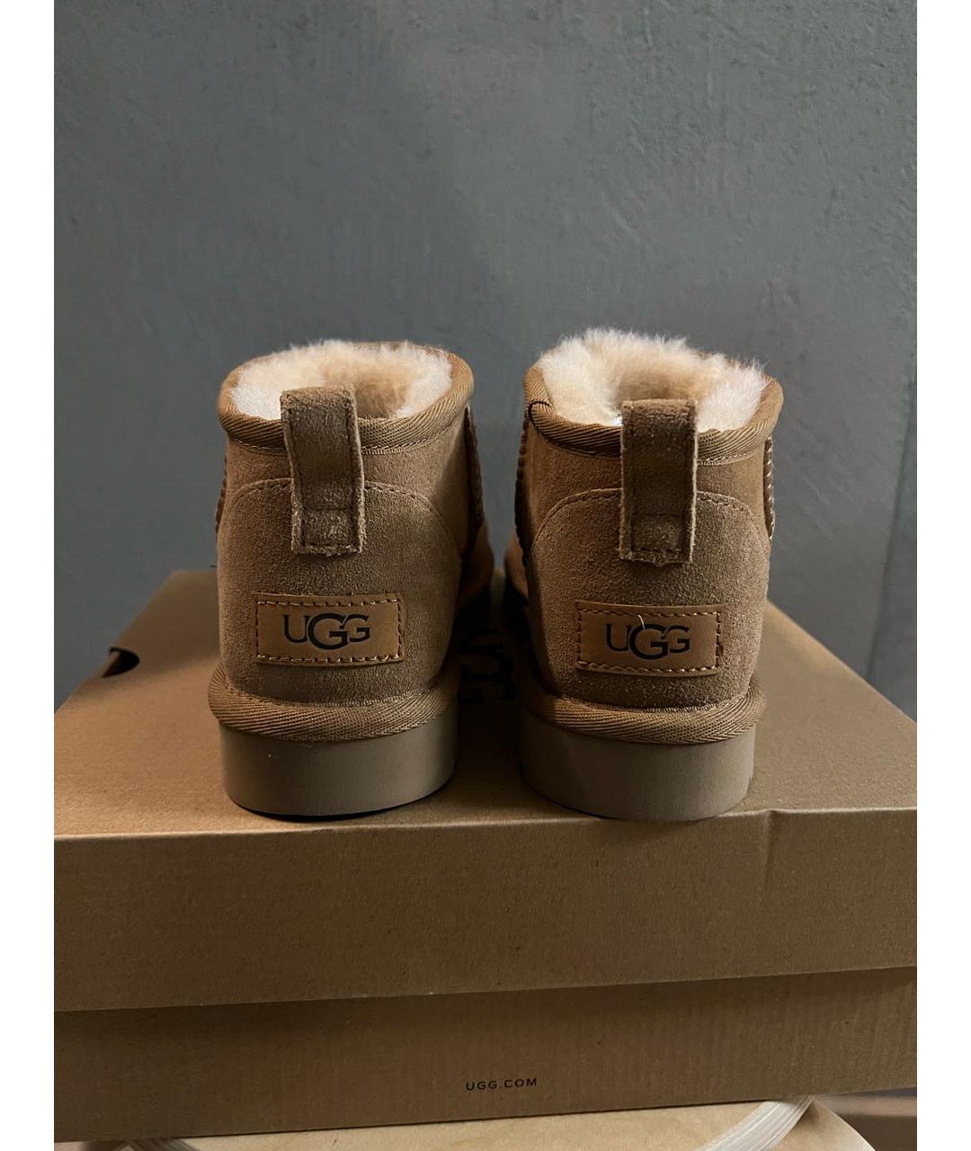UGG AUSTRALIA Коричневые полусапоги, фото 6