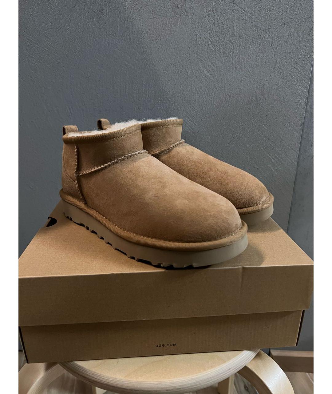 UGG AUSTRALIA Коричневые полусапоги, фото 5