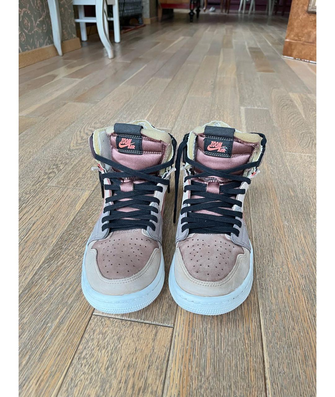 JORDAN Розовые кожаные кроссовки, фото 2