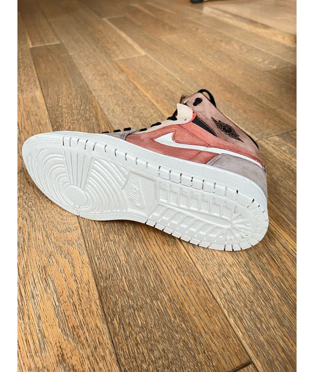 JORDAN Розовые кожаные кроссовки, фото 7