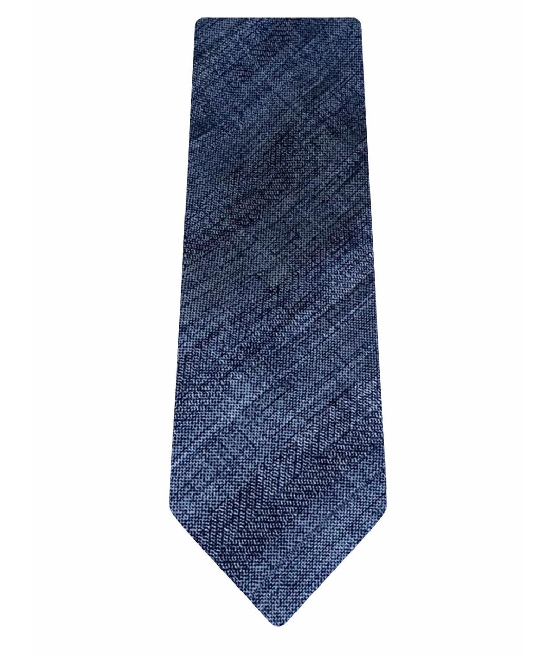 BRIONI Синий шелковый галстук, фото 1