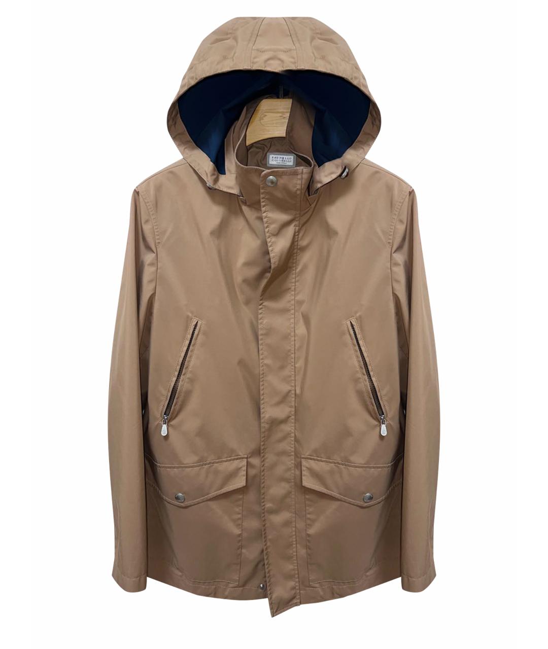 BRUNELLO CUCINELLI Бежевый тренч / плащ, фото 1