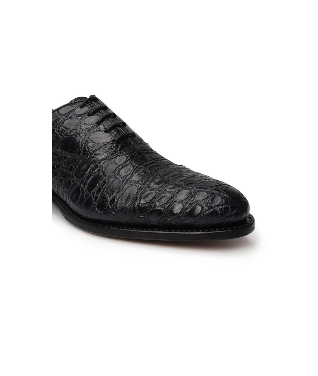 DOUCAL'S Черные кожаные туфли, фото 5