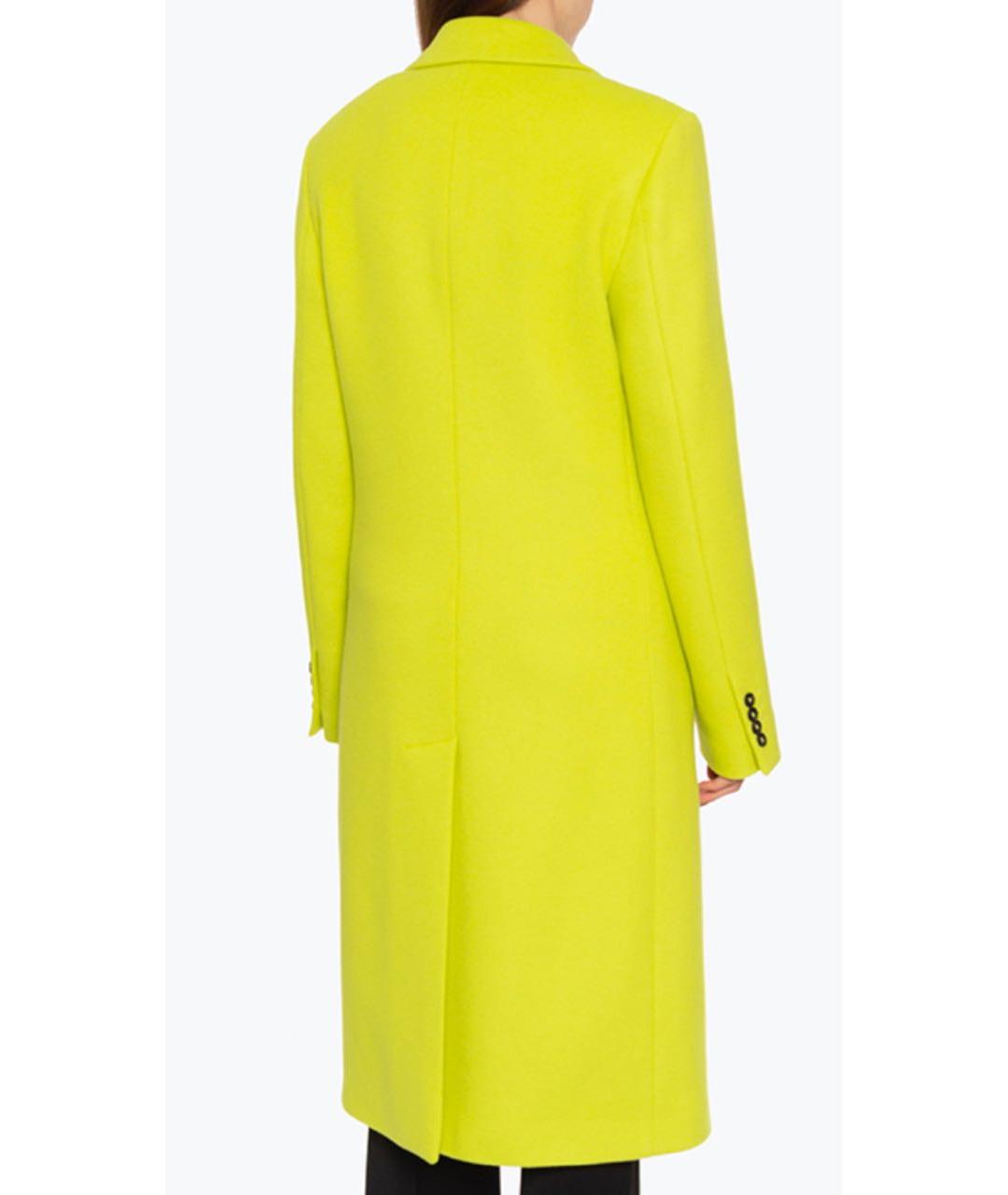 MSGM Желтое шерстяное пальто, фото 4