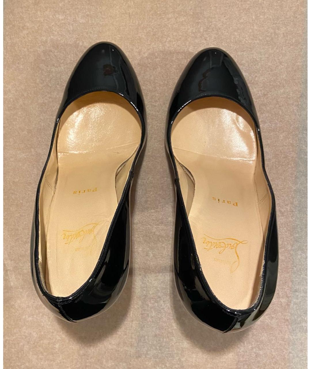 CHRISTIAN LOUBOUTIN Черные туфли из лакированной кожи, фото 3