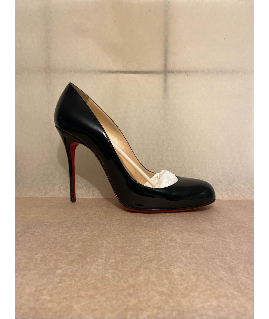 CHRISTIAN LOUBOUTIN Черные туфли из лакированной кожи, фото 9
