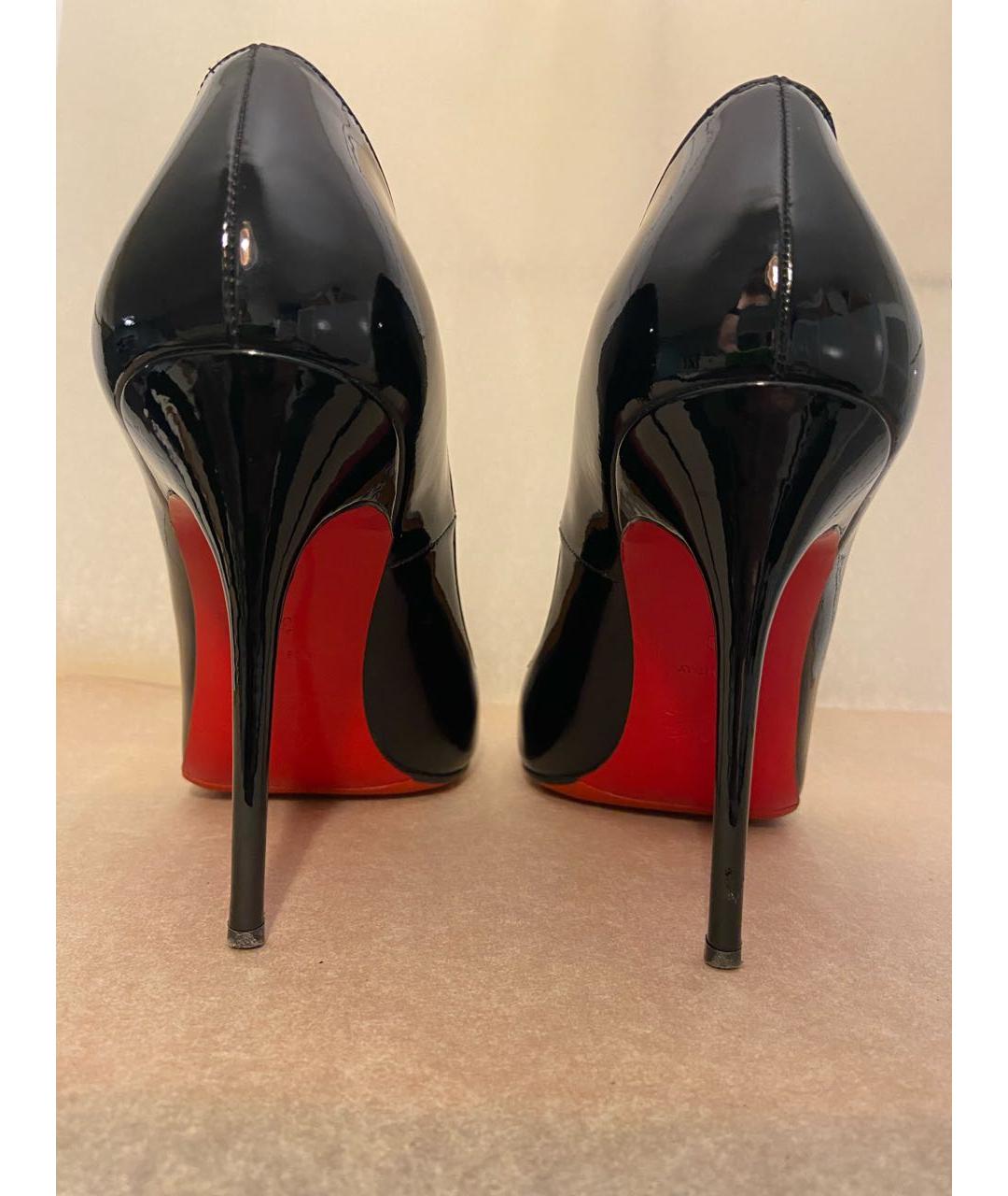 CHRISTIAN LOUBOUTIN Черные туфли из лакированной кожи, фото 4