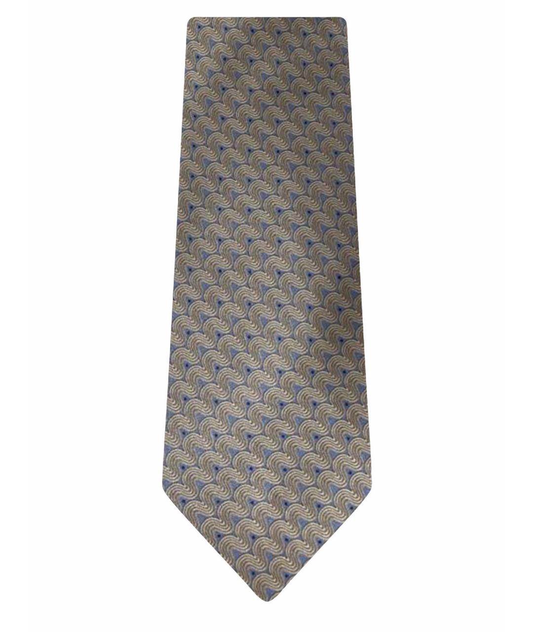 DUPONT Золотой шелковый галстук, фото 1