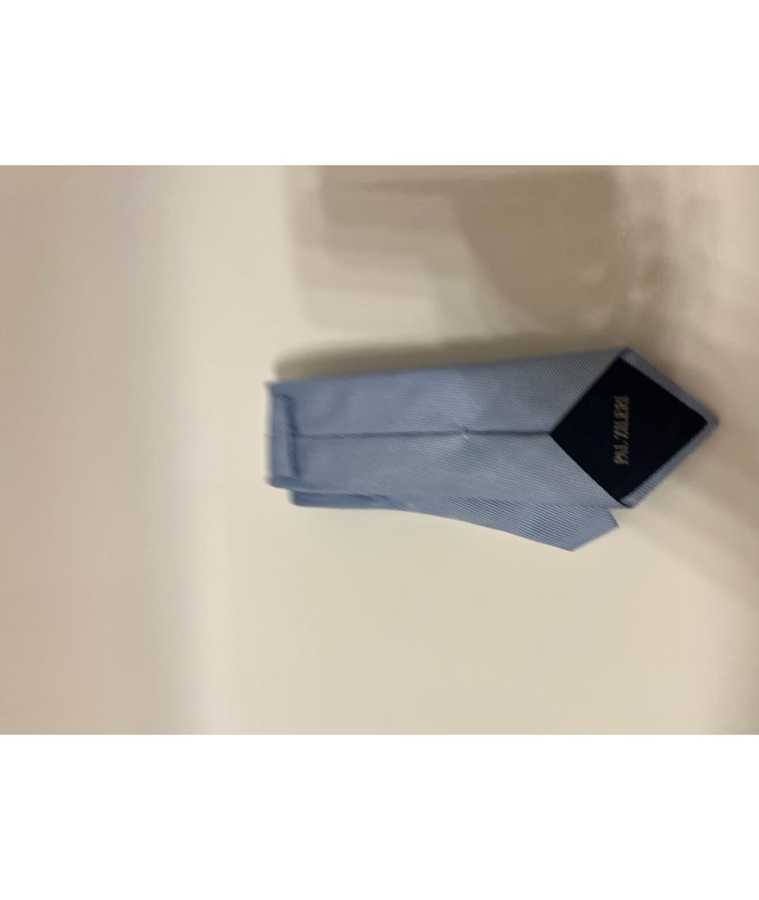 PAL ZILERI Голубой шелковый галстук, фото 3