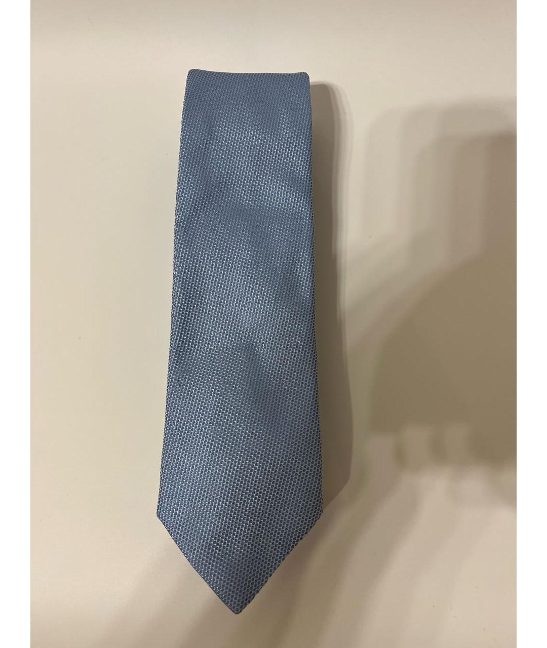 PAL ZILERI Голубой шелковый галстук, фото 4