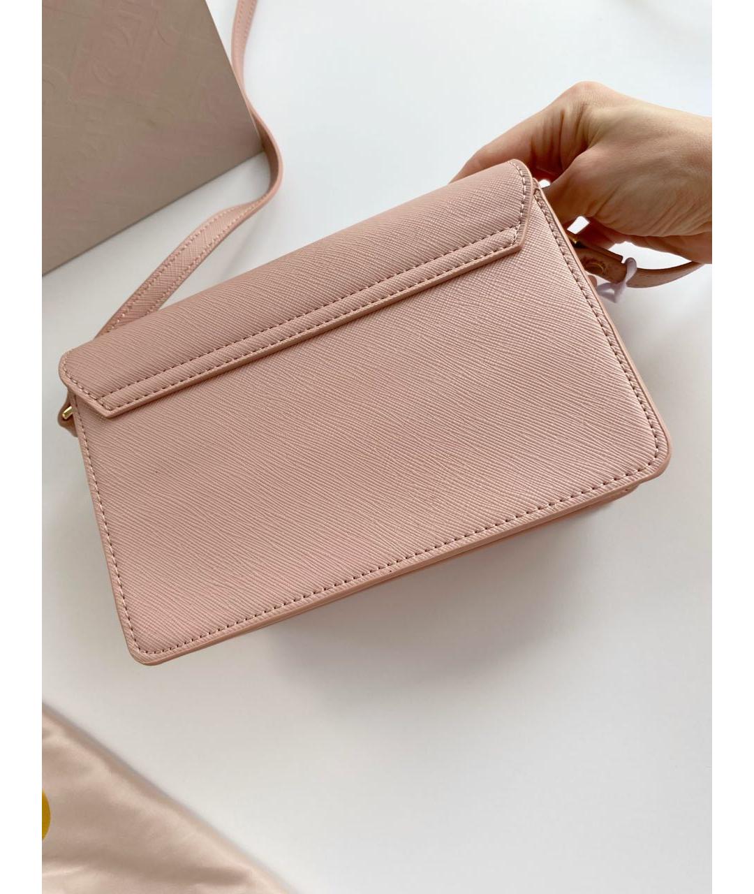 LIU JO Розовая сумка через плечо из искусственной кожи, фото 4