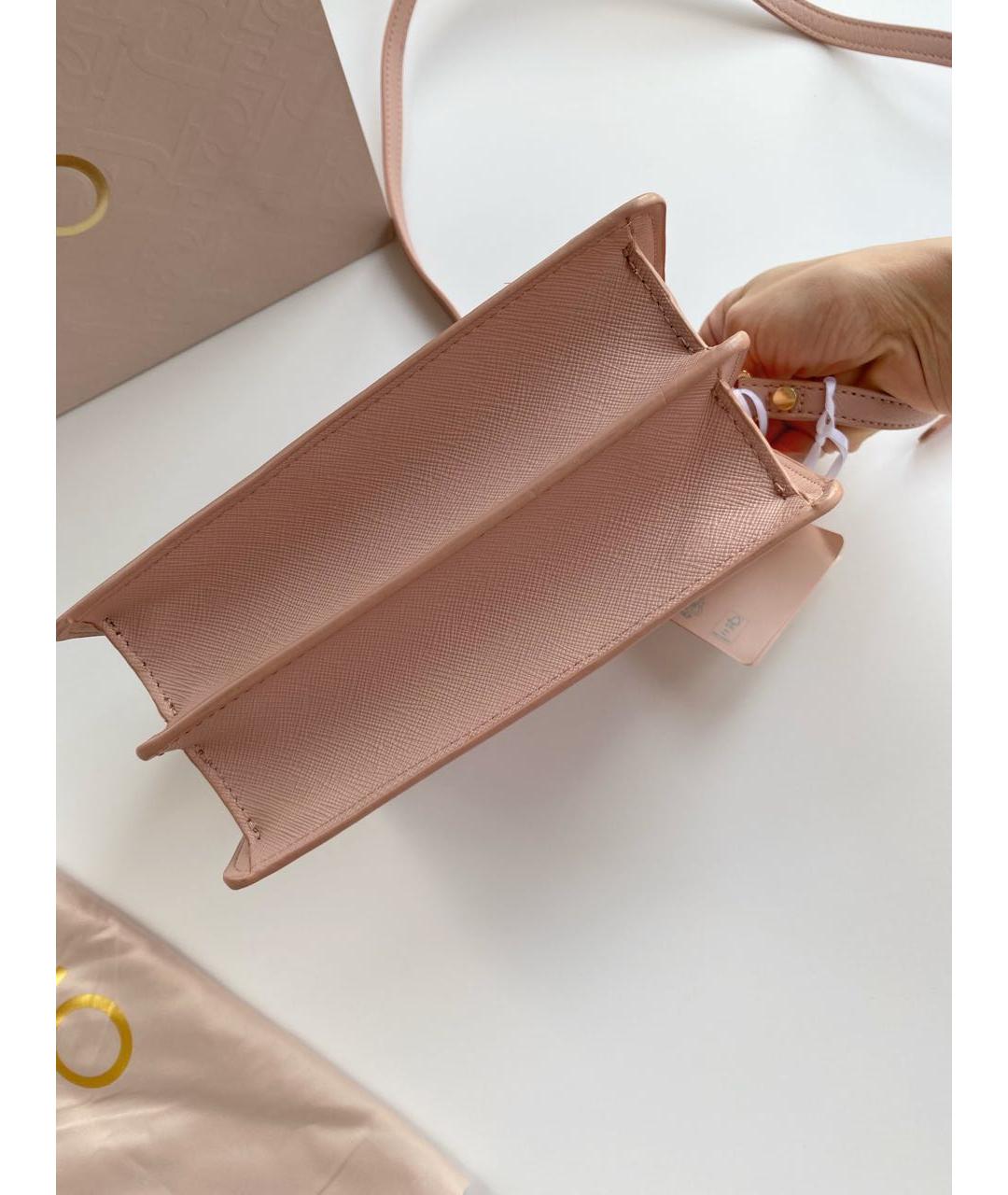 LIU JO Розовая сумка через плечо из искусственной кожи, фото 5