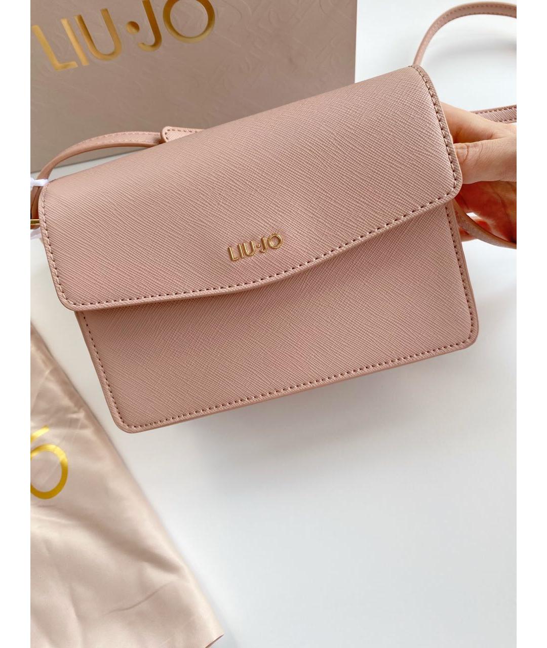 LIU JO Розовая сумка через плечо из искусственной кожи, фото 2
