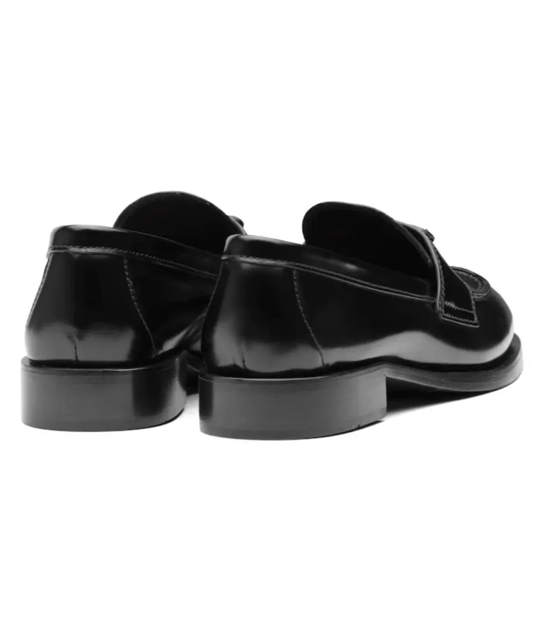 PRADA Черные кожаные лоферы, фото 4