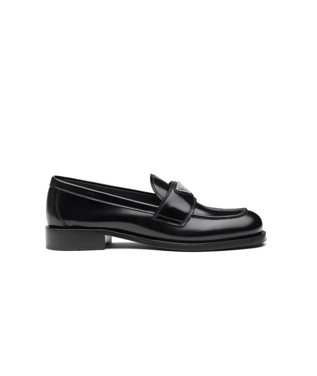PRADA Черные кожаные лоферы, фото 5